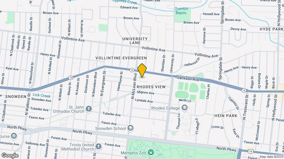 1876 Crump Ave Map and Location Details