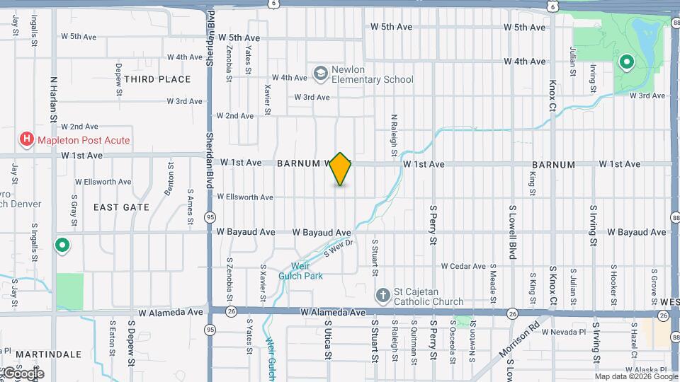 12 Vrain St Map and Location Details