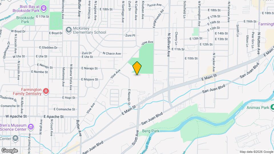 1086 E Navajo St Map and Location Details