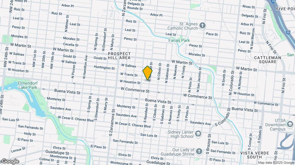 2503 W Houston St Map and Location Details