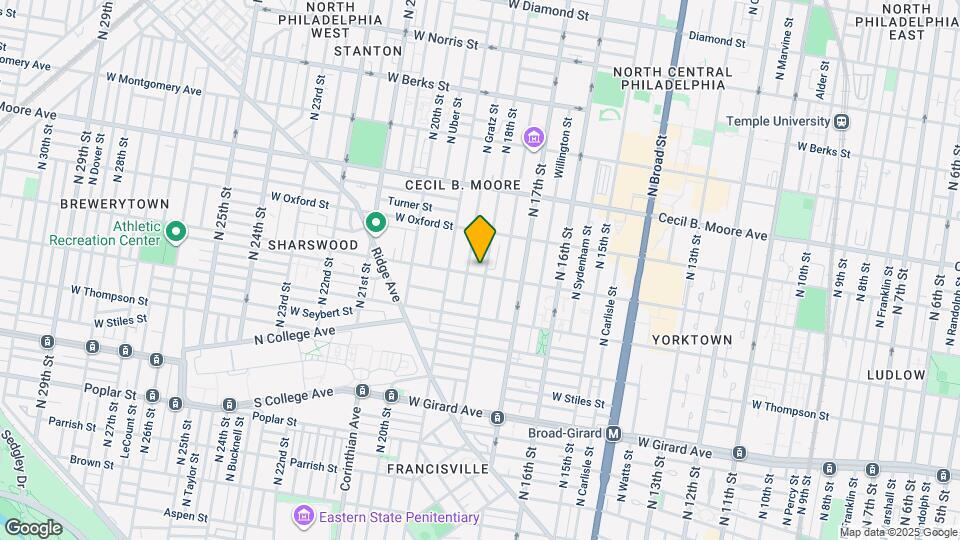 1504 N 18th St, Unit #1 Map and Location Details