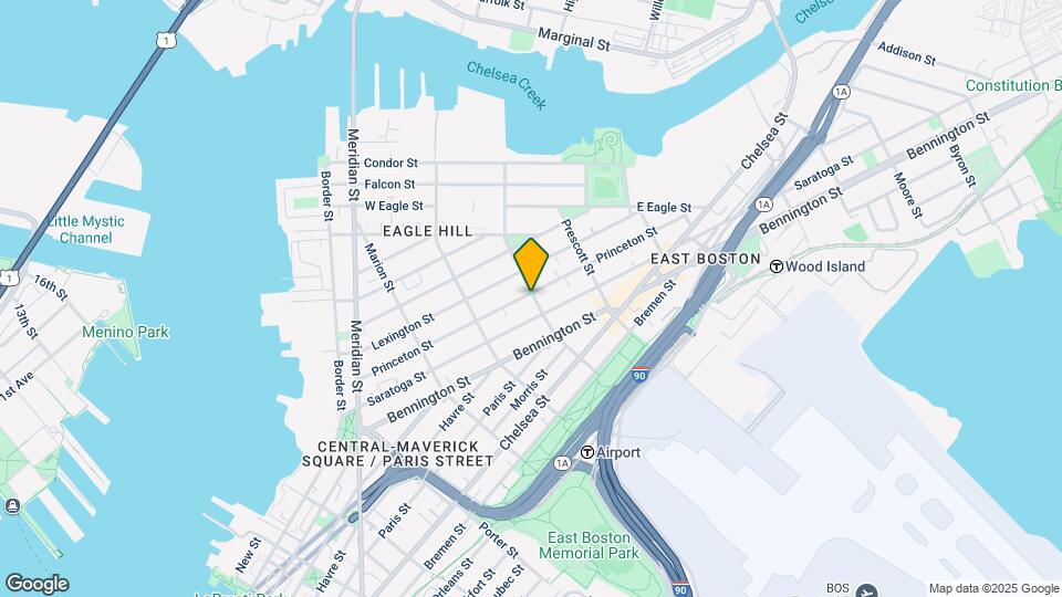 189 Princeton St, Unit 1 Map and Location Details