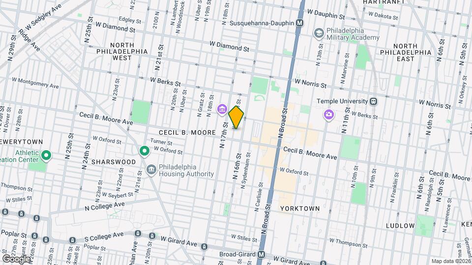 1711 N Willington St Map and Location Details