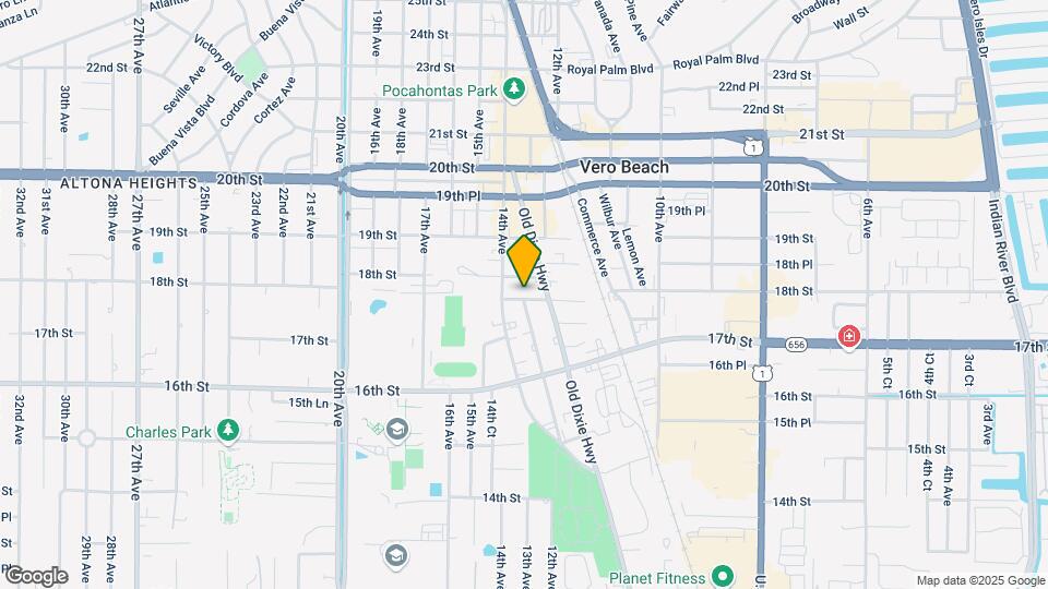 1246 17th Pl Map and Location Details