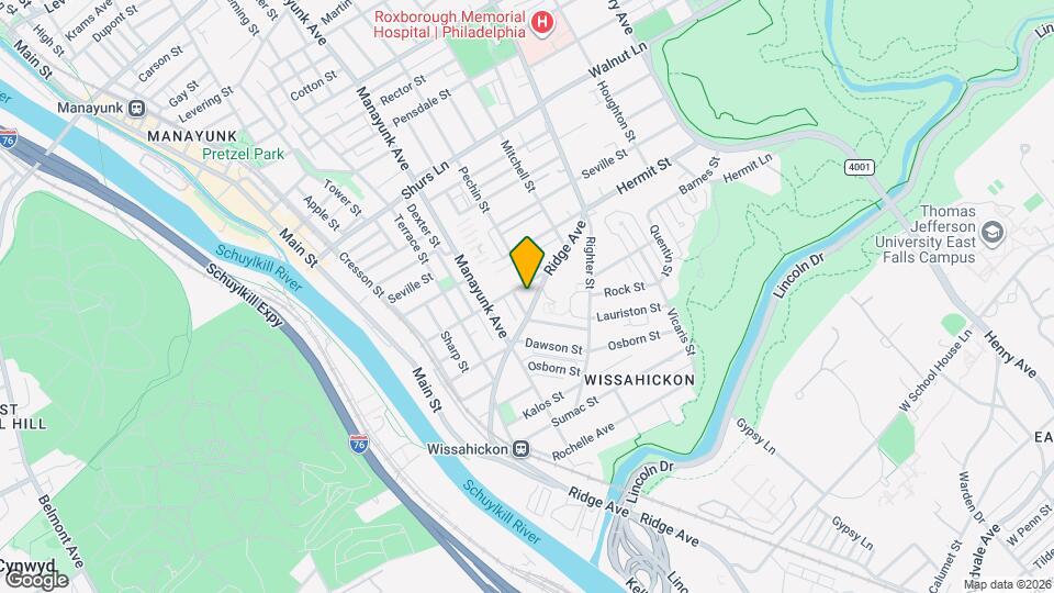 5312 Ridge Ave Map and Location Details