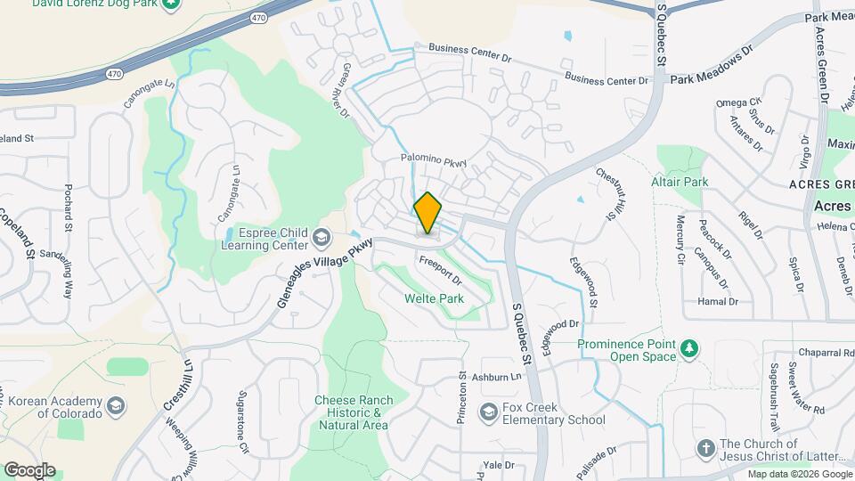 6470 Silver Mesa Dr, Unit E Map and Location Details