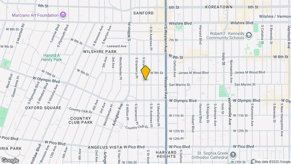 930 S Gramercy Dr Mapa y Detalles de la Ubicación