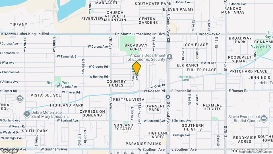 4854 S 4th Ave Map and Location Details