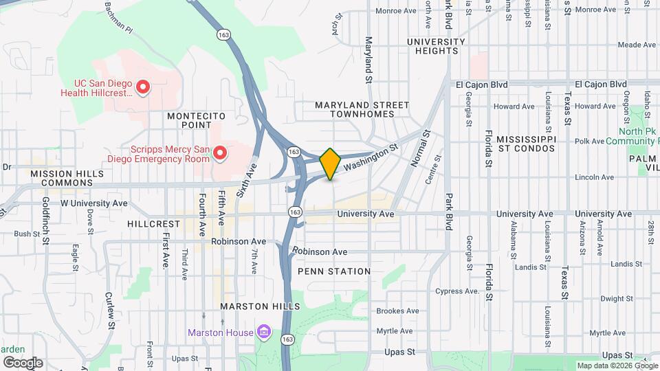 1090 University Ave Map and Location Details