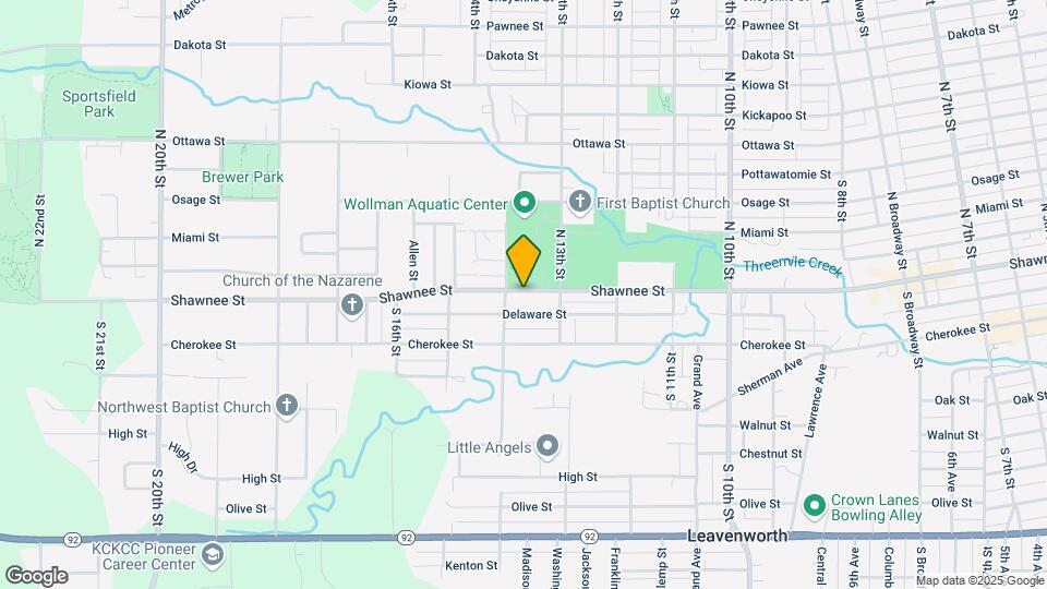 1311 Shawnee St Map and Location Details