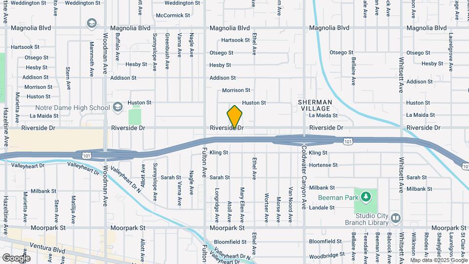 13150 Riverside Dr Map and Location Details