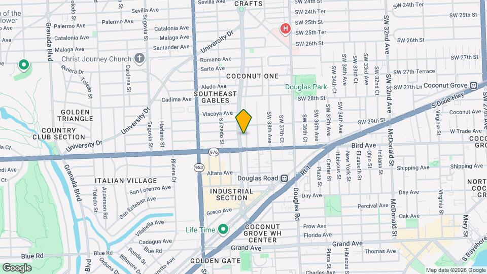 3911 Ponce de Leon Blvd Map and Location Details