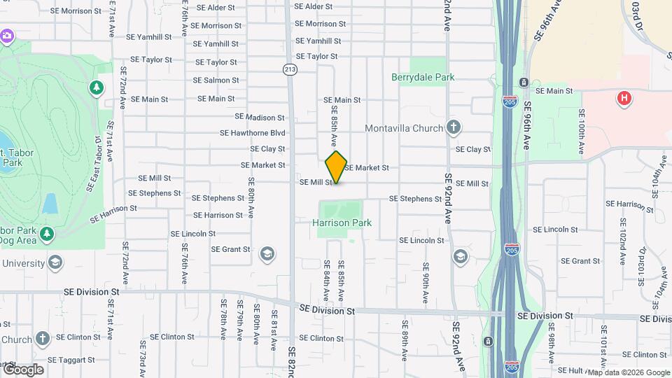 8506 SE Mill St Map and Location Details