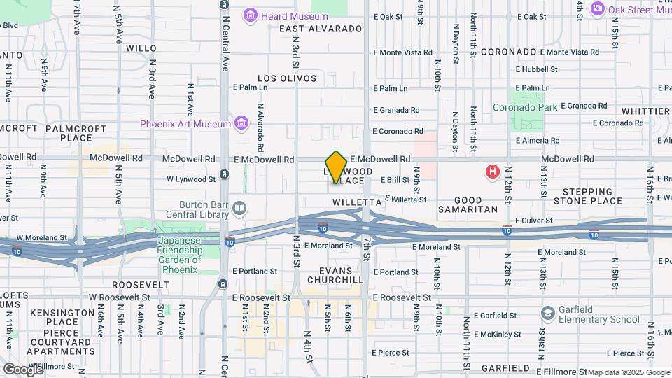508-510 E Willetta St Mapa y Detalles de la Ubicación