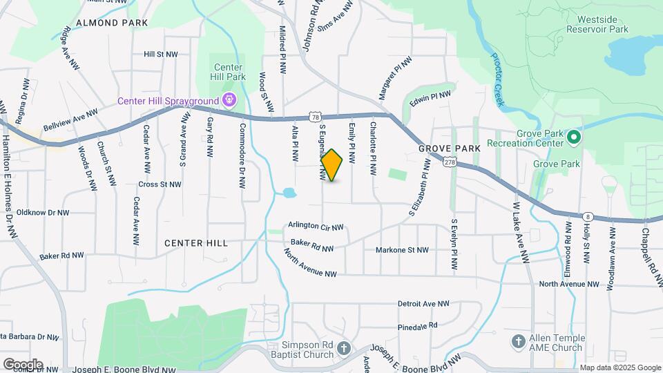 665 S Eugenia Pl NW Map and Location Details