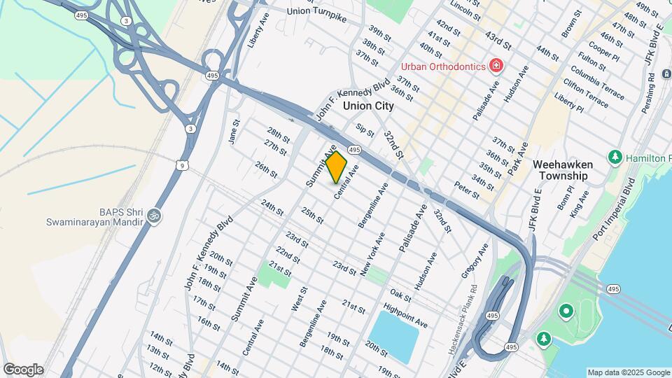 2703 Central Ave Map and Location Details