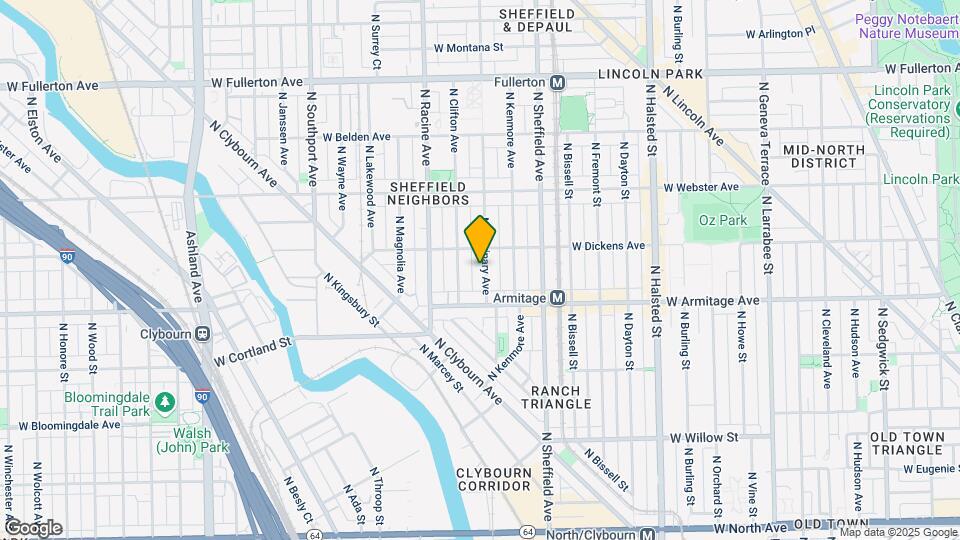 2038 N Seminary Ave Mapa y Detalles de la Ubicación