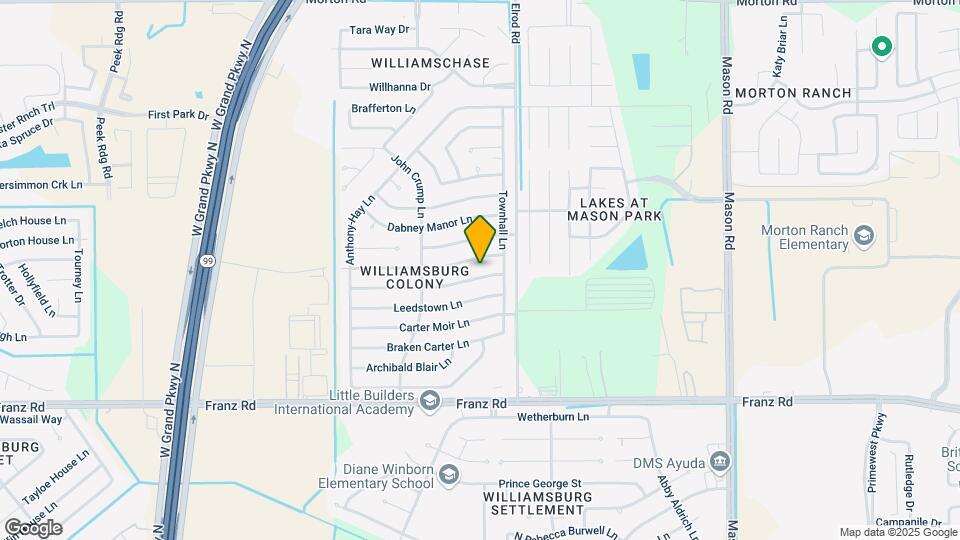 22518 John Rolfe Ln Map and Location Details