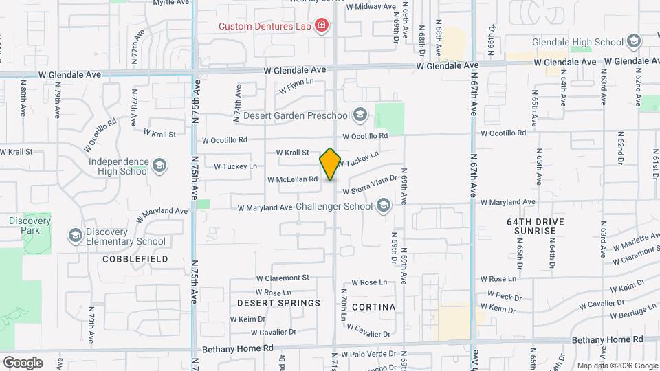 6534 N 71st Ave Mapa y Detalles de la Ubicación