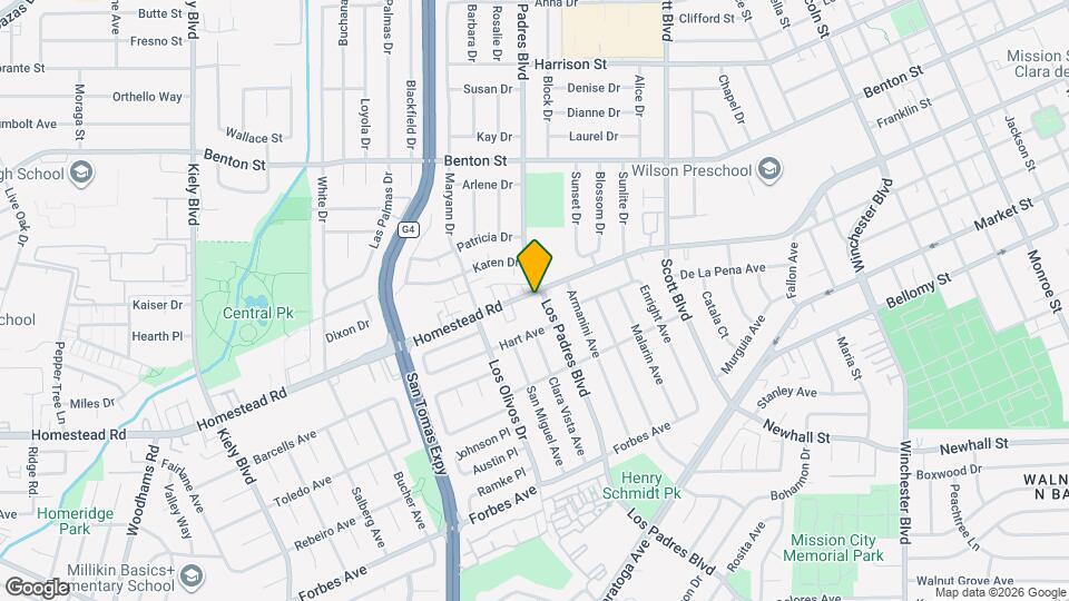 2314 Homestead Rd Map and Location Details