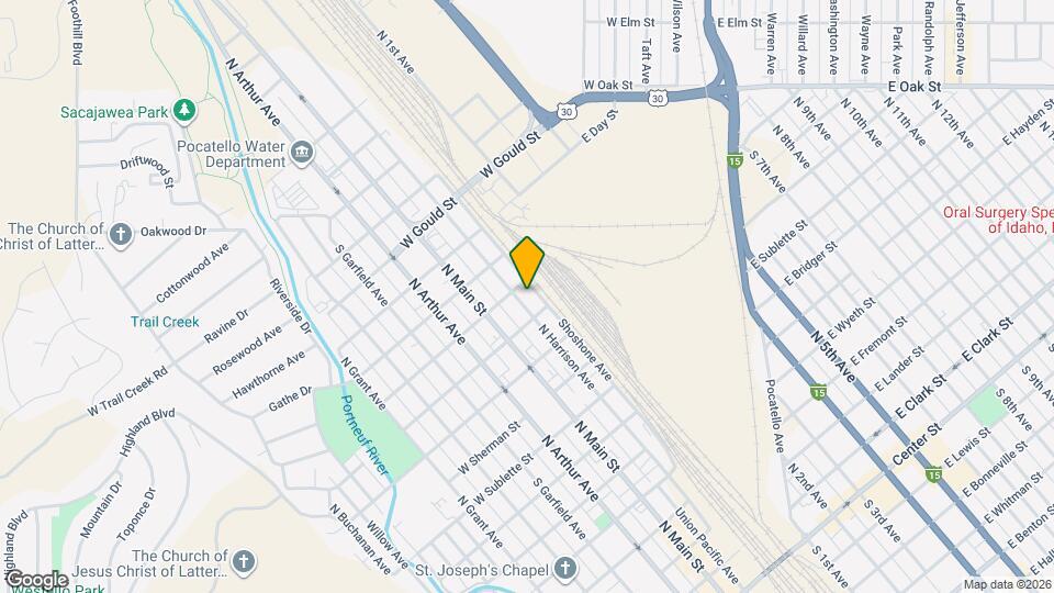 1142 N Harrison Ave Map and Location Details