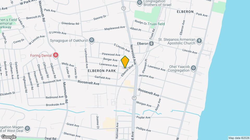 217 Elberon Blvd Map and Location Details