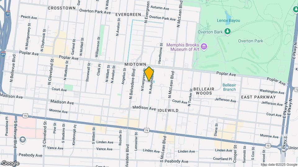 101 N Auburndale St Map and Location Details