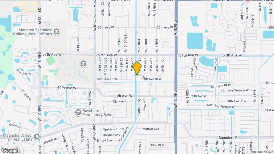 1909-1911 58th Ave Dr W Map and Location Details