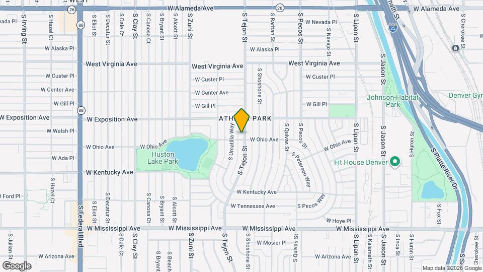 761 S Tejon St Map and Location Details