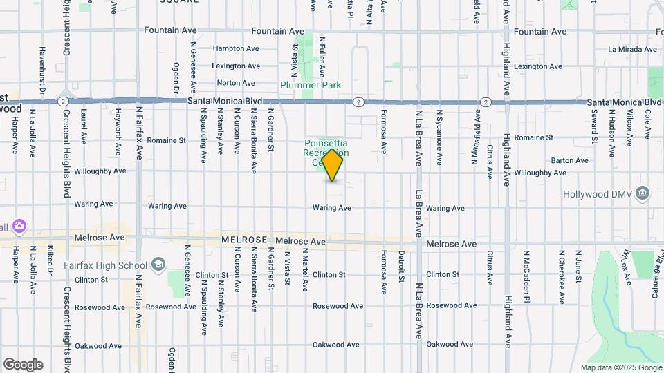 836 N Fuller Ave Map and Location Details