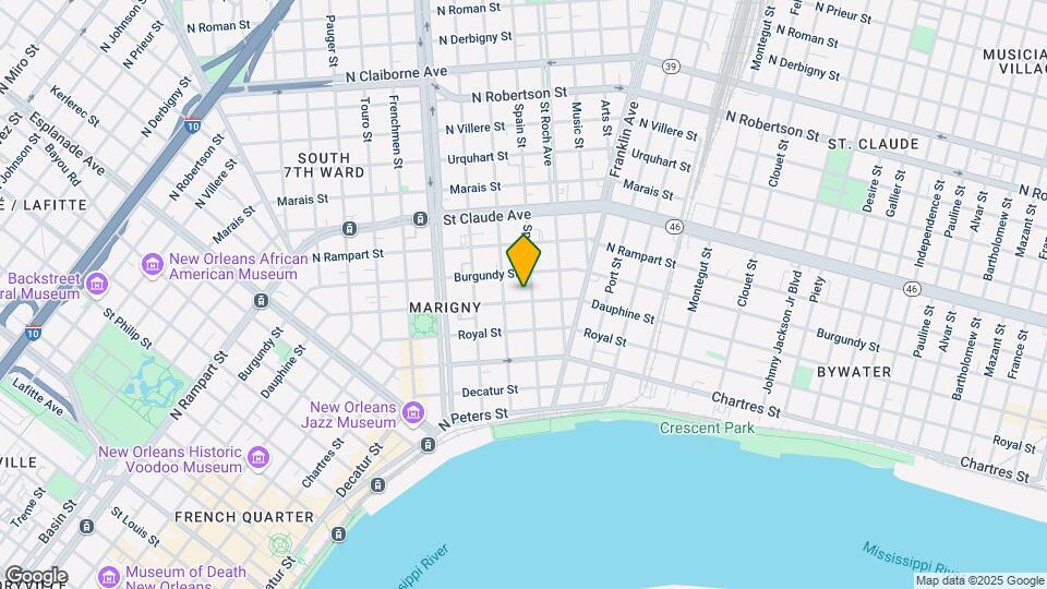 2431 Dauphine St, Unit Dauphine Guesthouse Map and Location Details