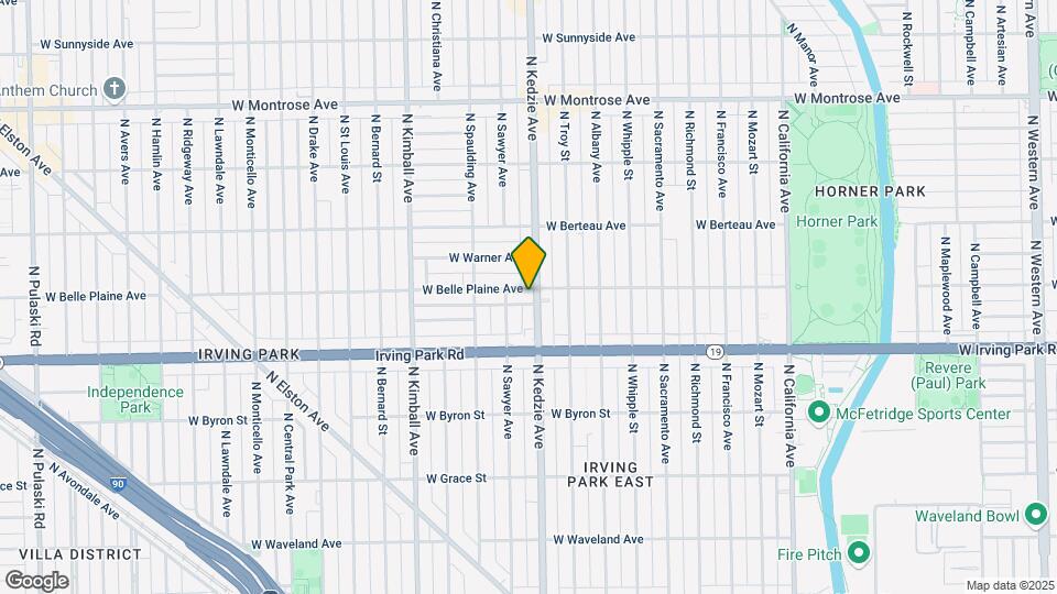 4054 N Kedzie Ave Mapa y Detalles de la Ubicación