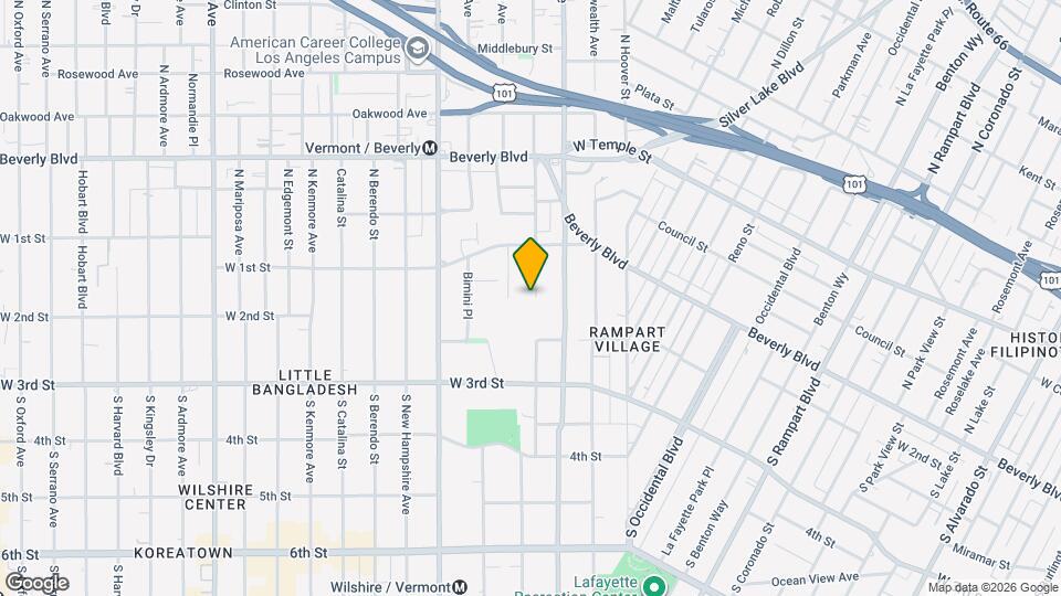 157 South Westmoreland Avenue, Unit 2 Map and Location Details