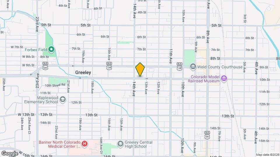 1320 1/2 10th St Map and Location Details