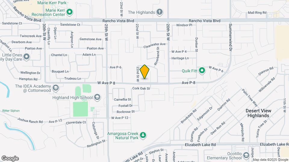 2145 W Ave P8 Map and Location Details