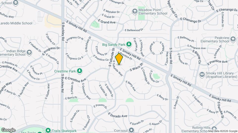 5361 S Truckee Ct Map and Location Details