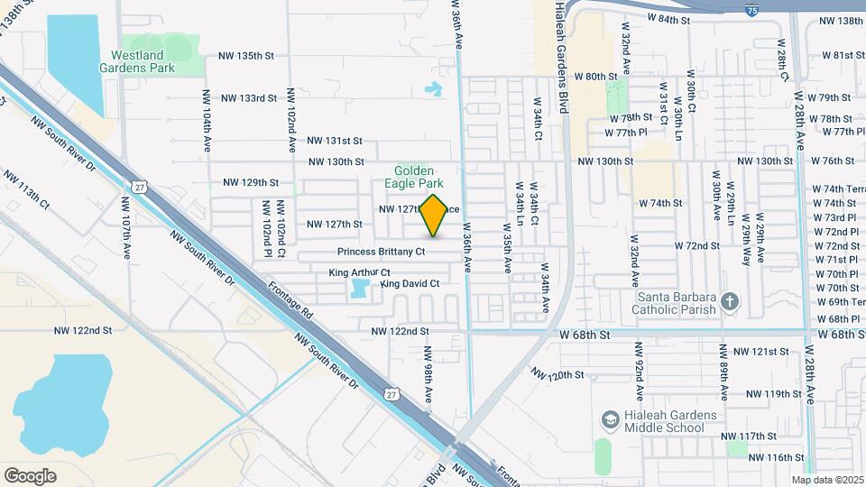 9752 NW 126th Terrace Map and Location Details