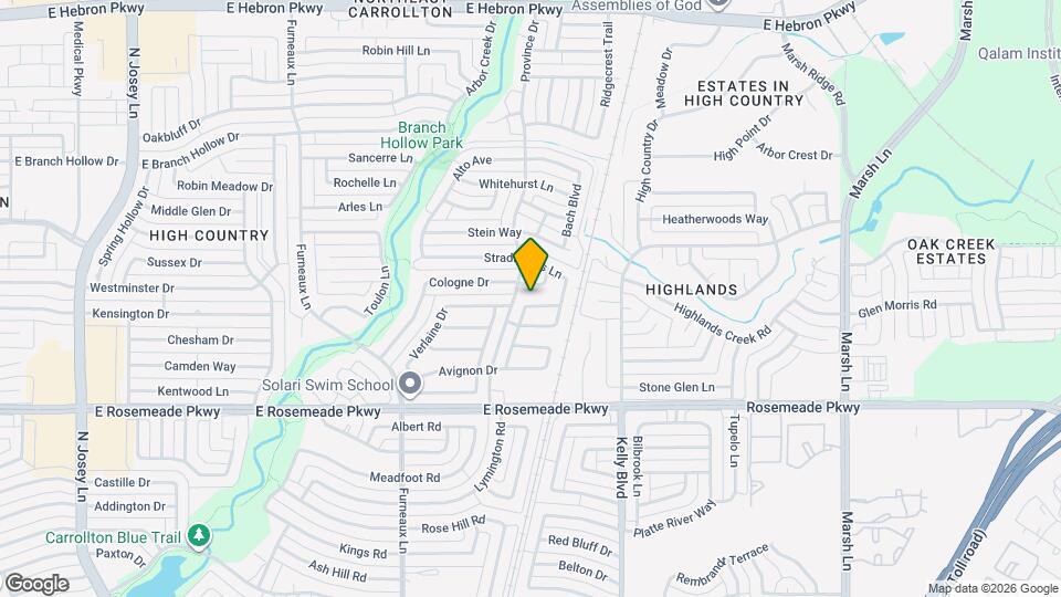 3817 Clover Hill Ln Map and Location Details