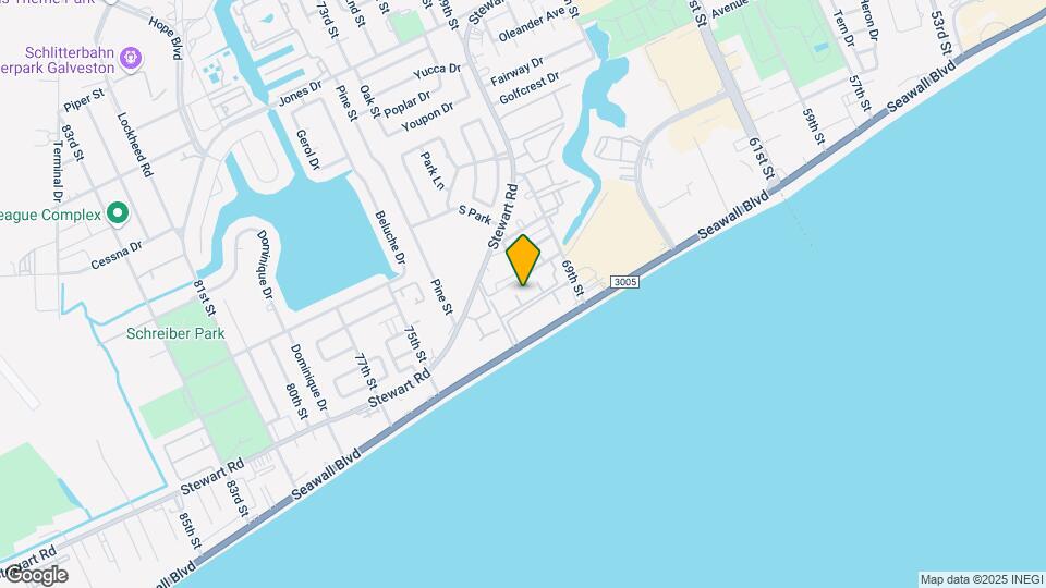 Driftwood Apartments - Galveston Map and Location Details