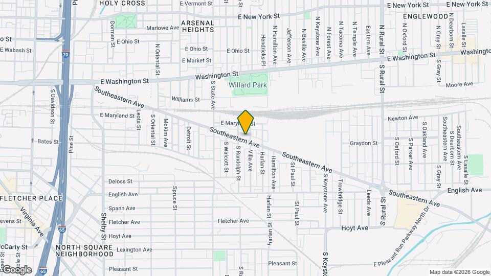 1914 Southeastern Ave Map and Location Details