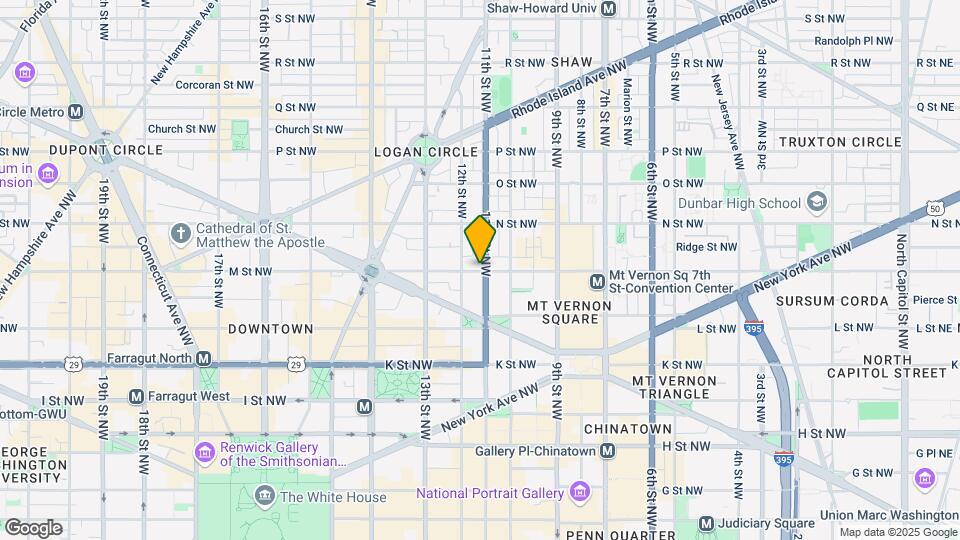 1107 1/2 M St NW Map and Location Details