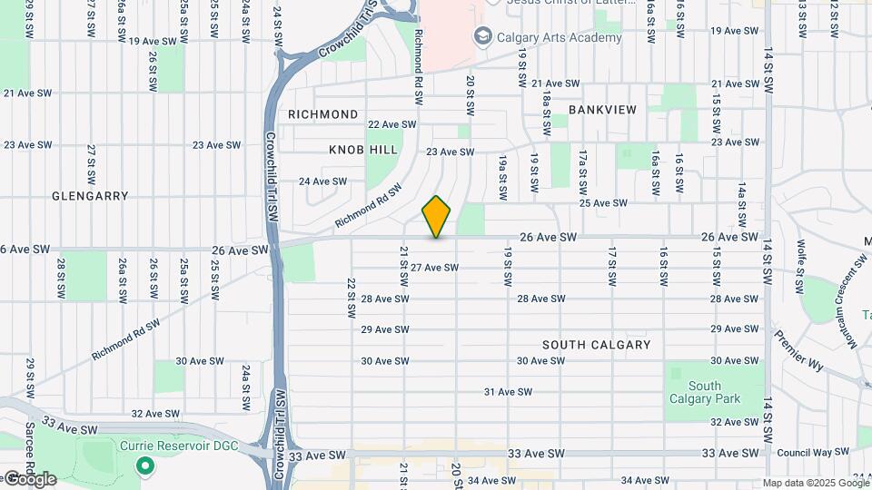 2115 26 Av SW Map and Location Details