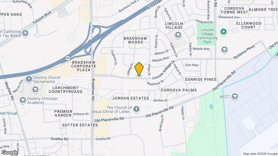 9837 Lincoln Village Dr Mapa y Detalles de la Ubicación