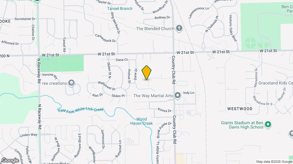 1852 Kayla Dr Map and Location Details