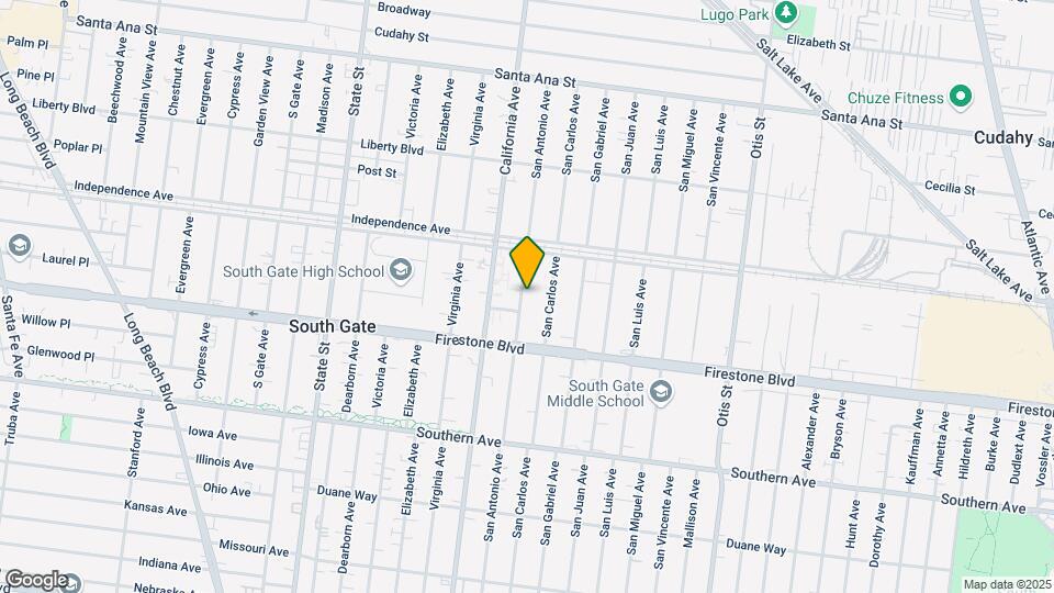 8648 San Antonio Ave Map and Location Details