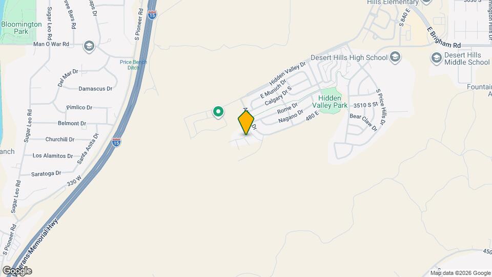 3657 S Sochi Ln Map and Location Details