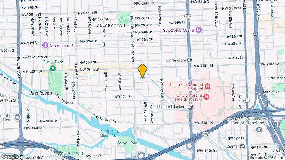 1611 NW 19th St Mapa y Detalles de la Ubicación