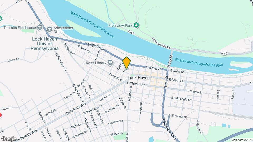 55 W Main St Map and Location Details