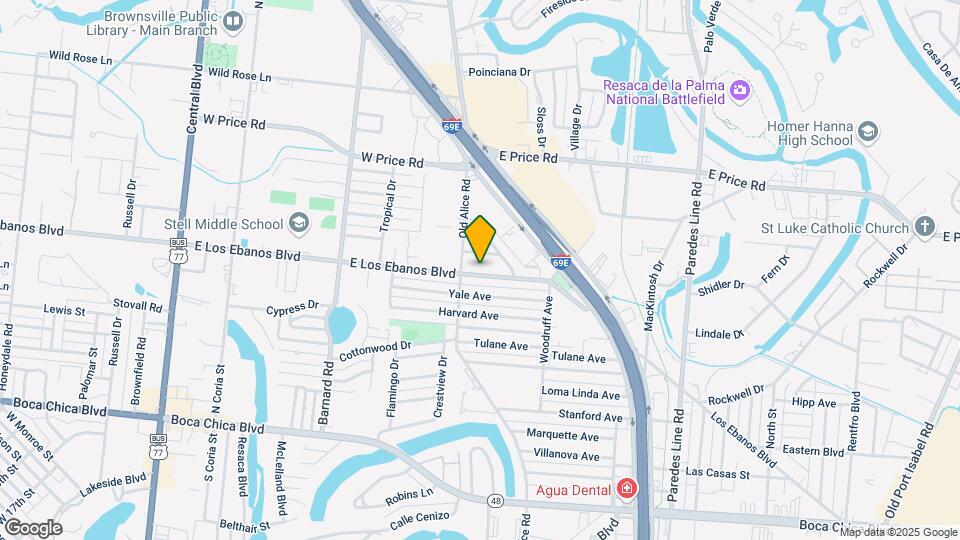 1617 E Los Ebanos Blvd Map and Location Details