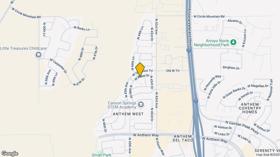 4415 W Kenai Dr Map and Location Details